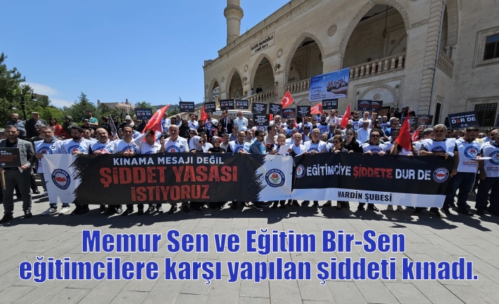 Memur Sen ve Eğitim Bir-Sen  eğitimcilere karşı yapılan şiddeti kınadı.