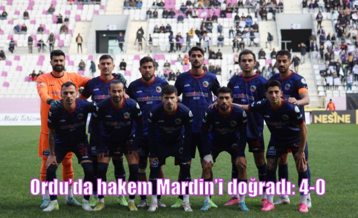 Ordu’da hakem Mardin’i doğradı: 4-0