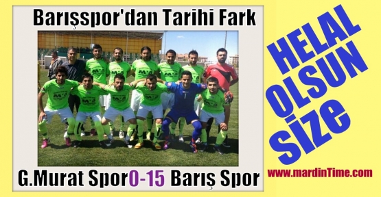 Kızıltepe Barış Spor'dan Tarihi Fark