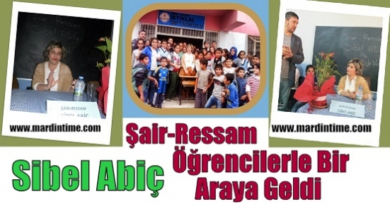 Şair-Ressam Sibel Abiç Öğrencilerle Bir Araya Geldi 