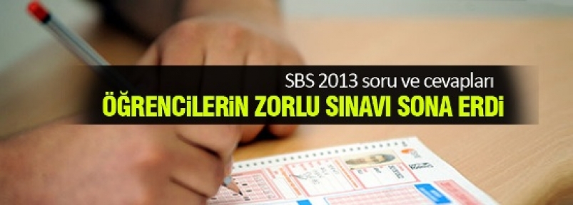 SBS soru ve cevapları yayınlandı