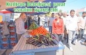 Kızıltepe Belediyesi  pazar esnafını ziyaret etti.