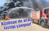 Kızıltepe’de araç lastiği yangını!