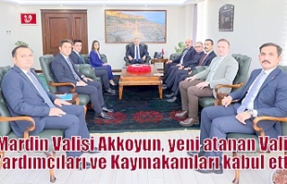 Mardin Valisi Akkoyun, yeni atanan Vali Yardımcıları...