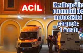 Kızıltepe’de otomobil ile motosiklet çarpıştı:...