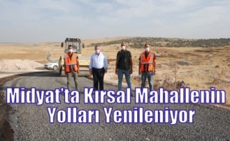 Midyat’ta Kırsal Mahallenin Yolları Yenileniyor