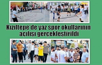 Kızıltepe’de yaz spor okullarının açılışı gerçekleştirildi