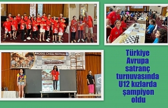 Türkiye Avrupa satranç turnuvasında U12 kızlarda şampiyon oldu