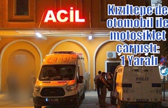 Kızıltepe’de otomobil ile motosiklet çarpıştı: 1 Yaralı