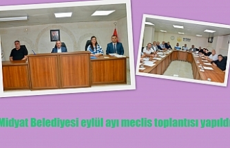 Midyat Belediyesi eylül ayı meclis toplantısı yapıldı