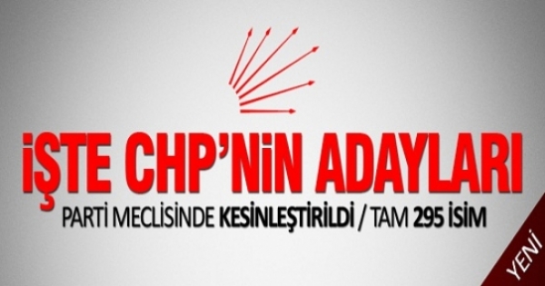 İşte CHP'nin Belediye Başkan Adayları